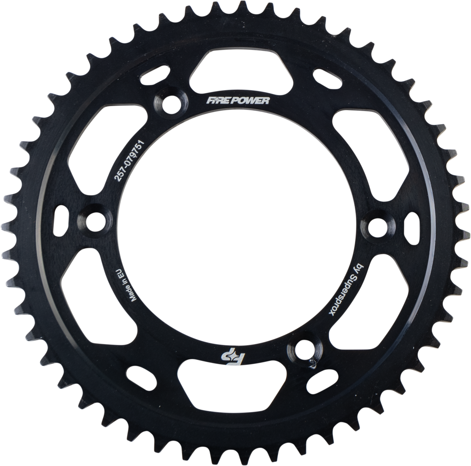 FIRE POWER REAR SPROCKET STEEL 51T BLK - FPS-797-51- BLK